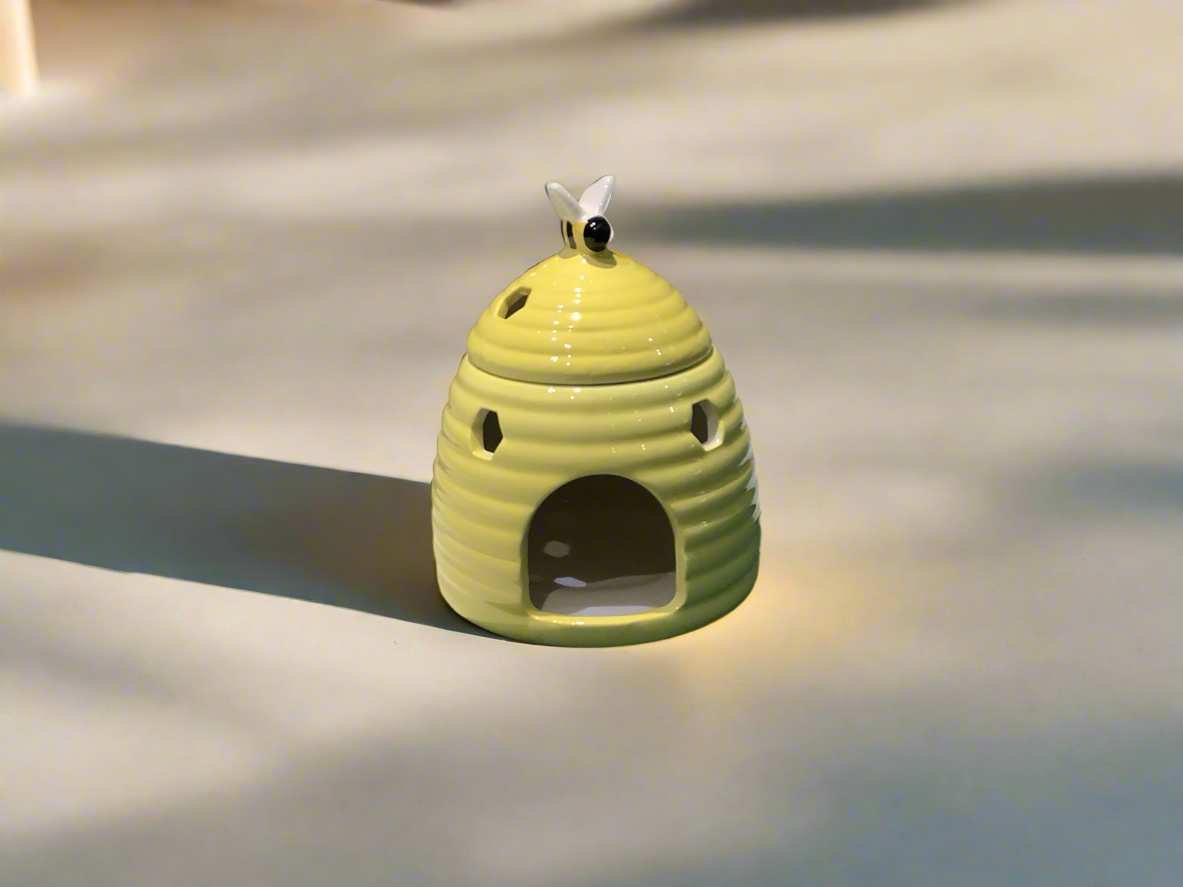 Yellow beehive oil/wax melt burner