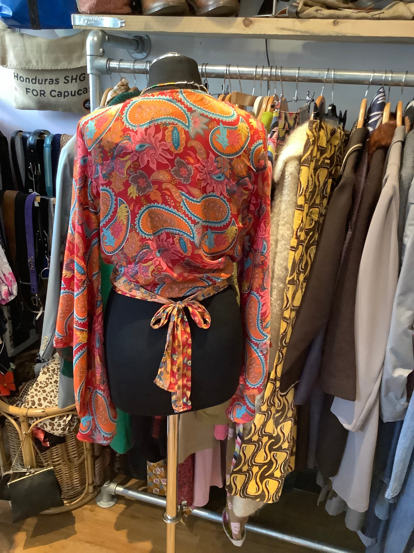 Indian Handmade Sari Fabric Wrap Top
