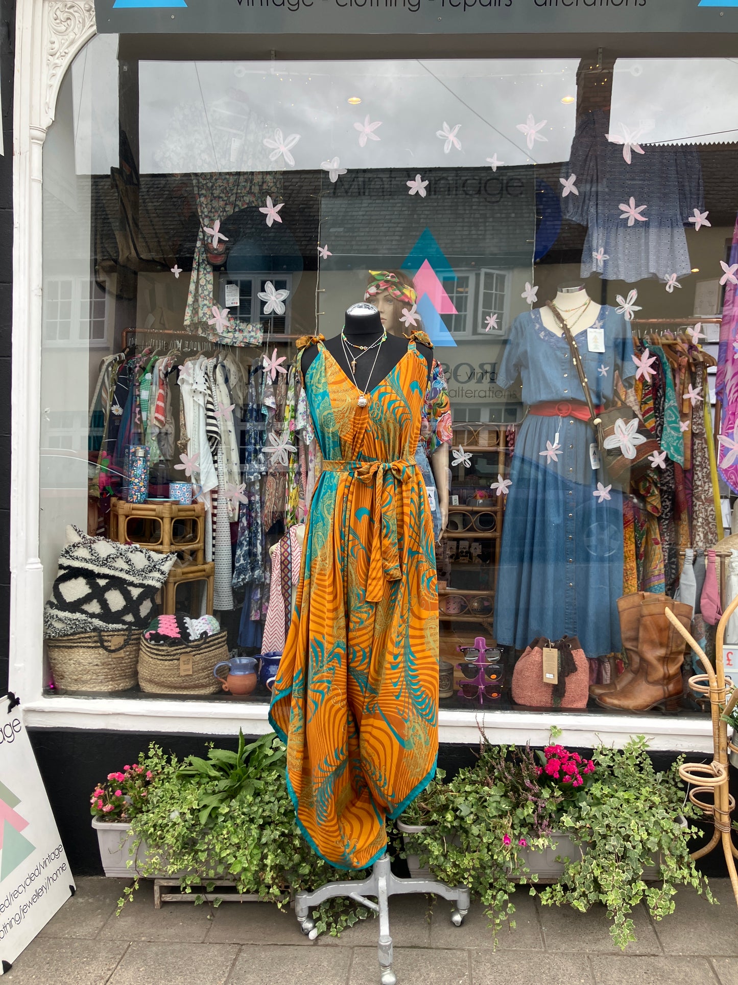 Hand made Indian sari fabric belted jumpsuit/Romper