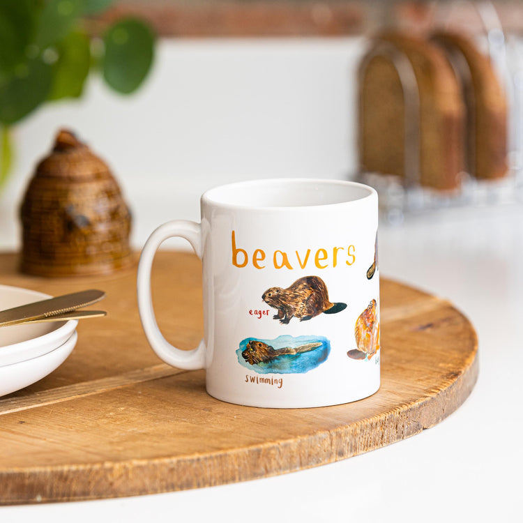 Beavers boxed mug by Sarah Edmonds