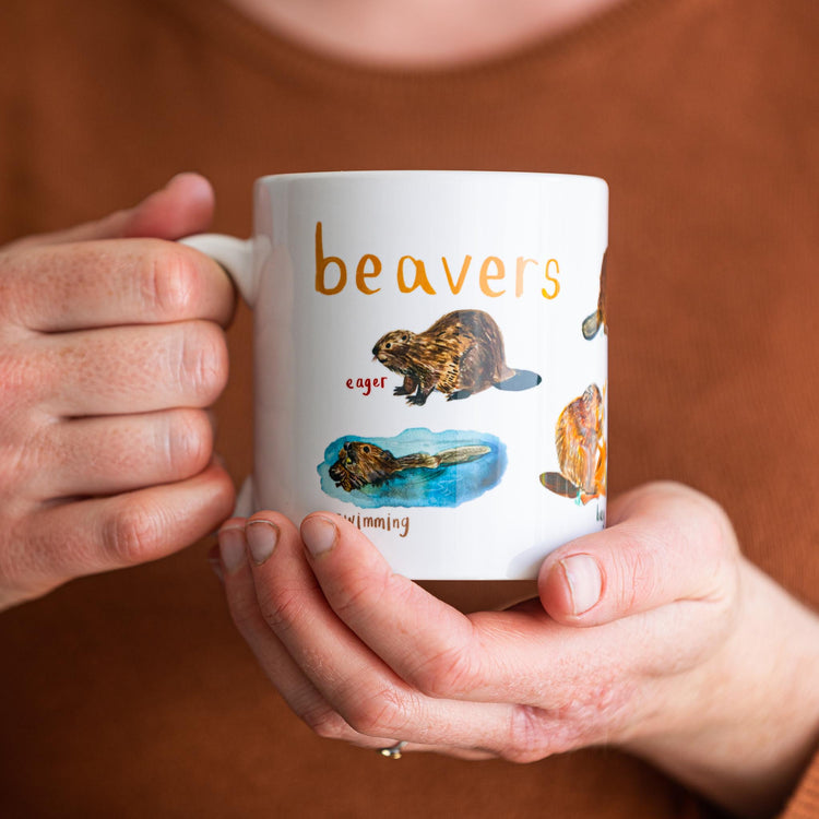Beavers boxed mug by Sarah Edmonds