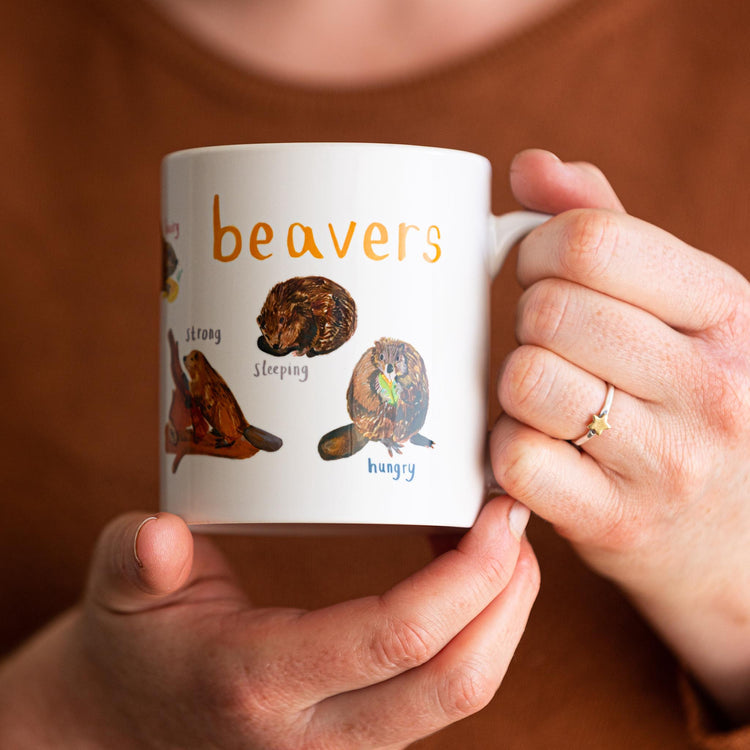 Beavers boxed mug by Sarah Edmonds