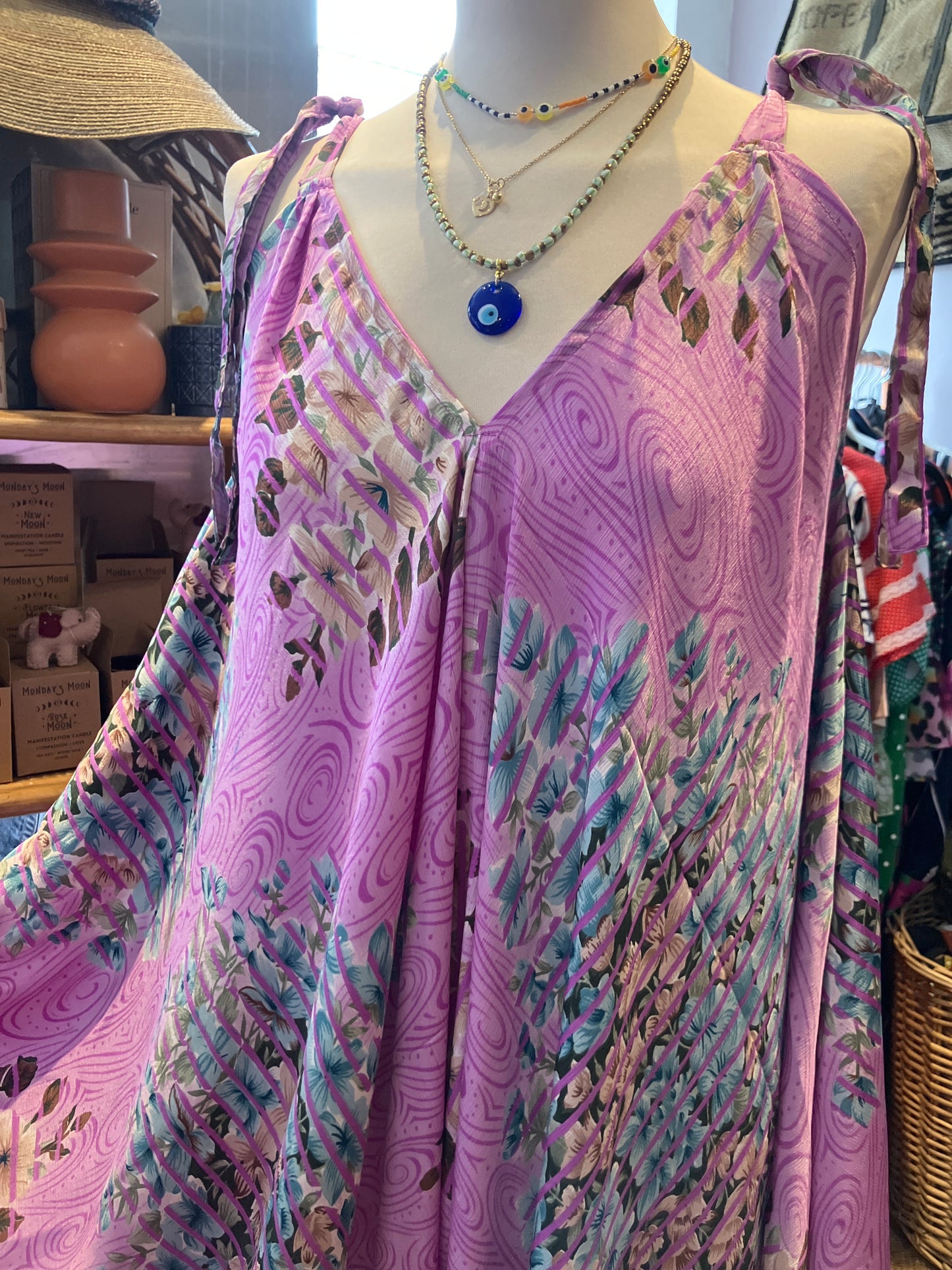 Hand made Indian sari fabric belted jumpsuit/Romper