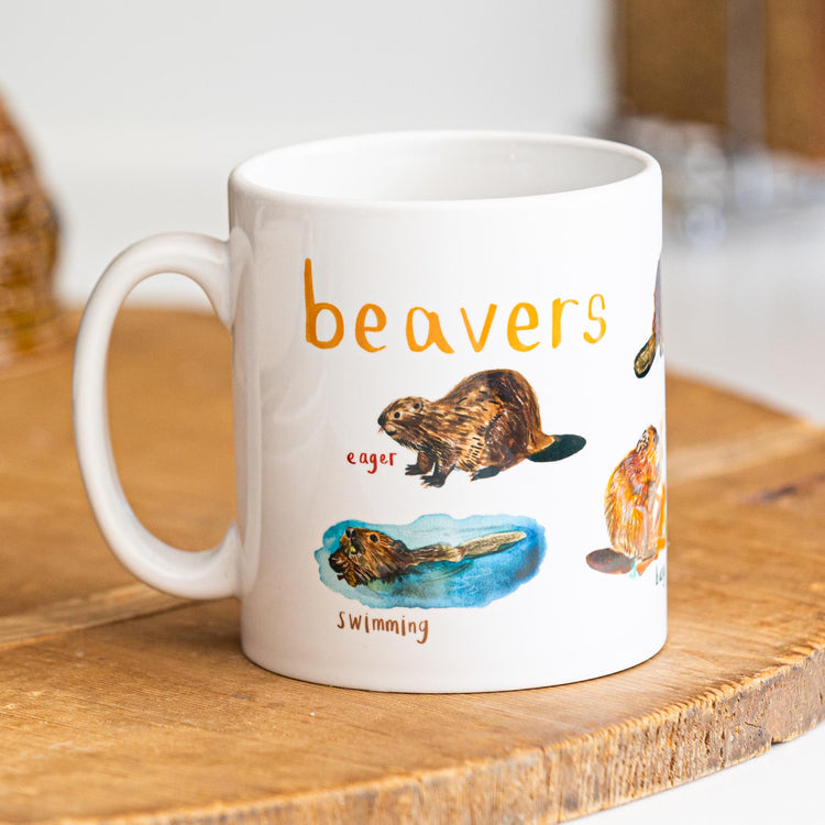 Beavers boxed mug by Sarah Edmonds