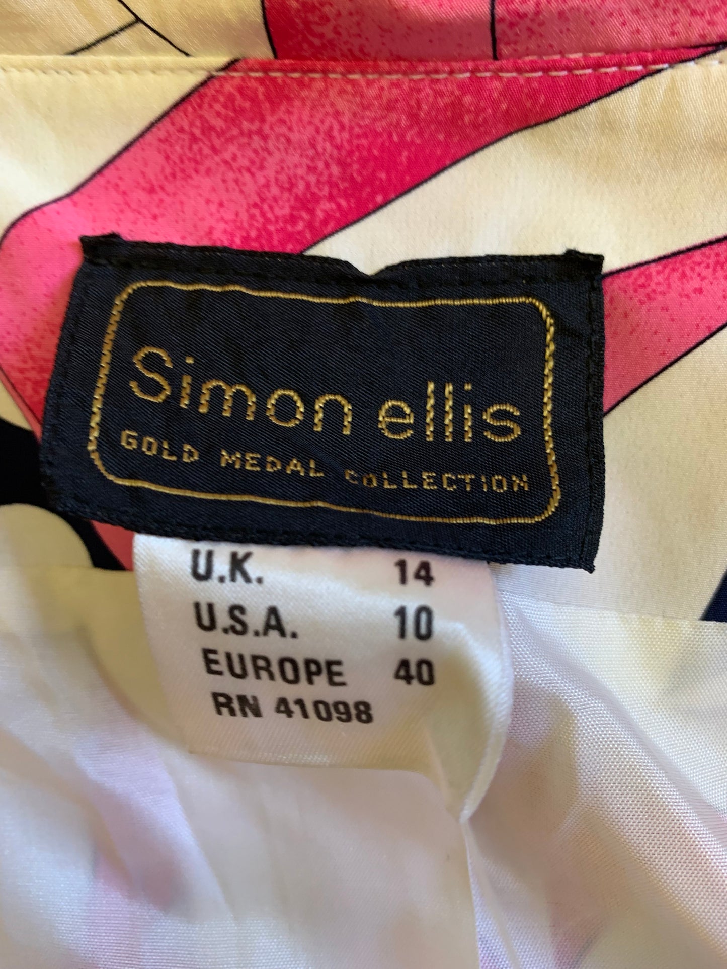 Vintage 80’s designer dead stock colourful jacket
