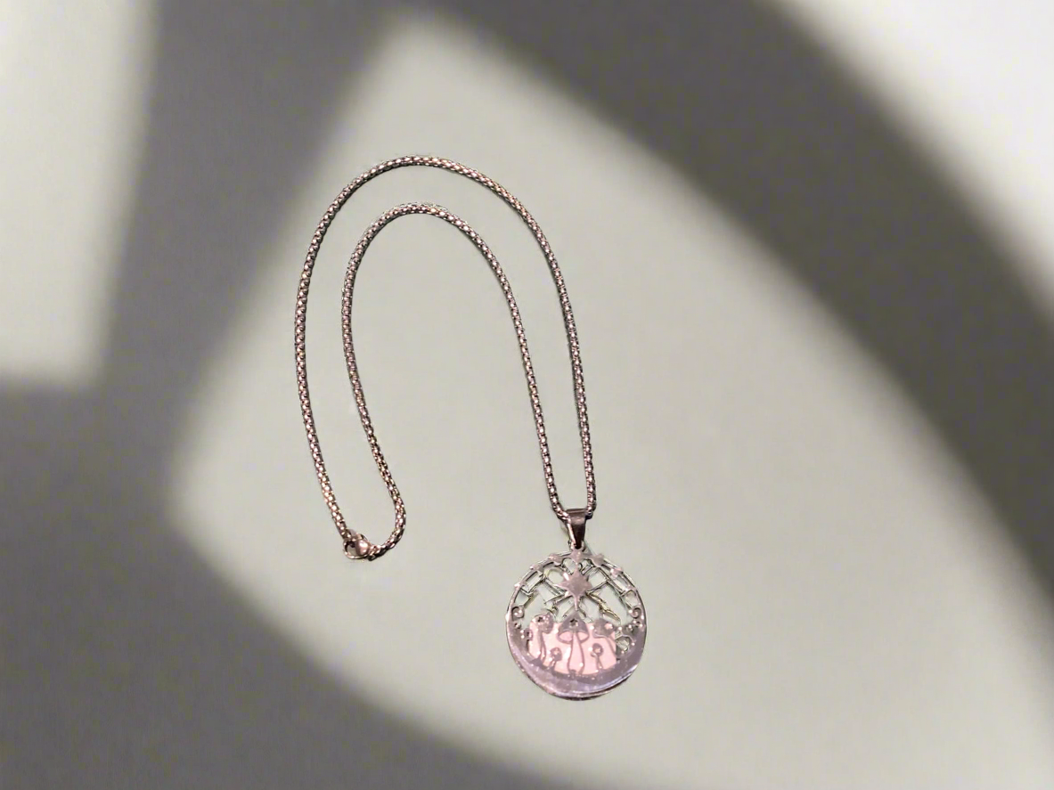 Mushroom pendant necklace