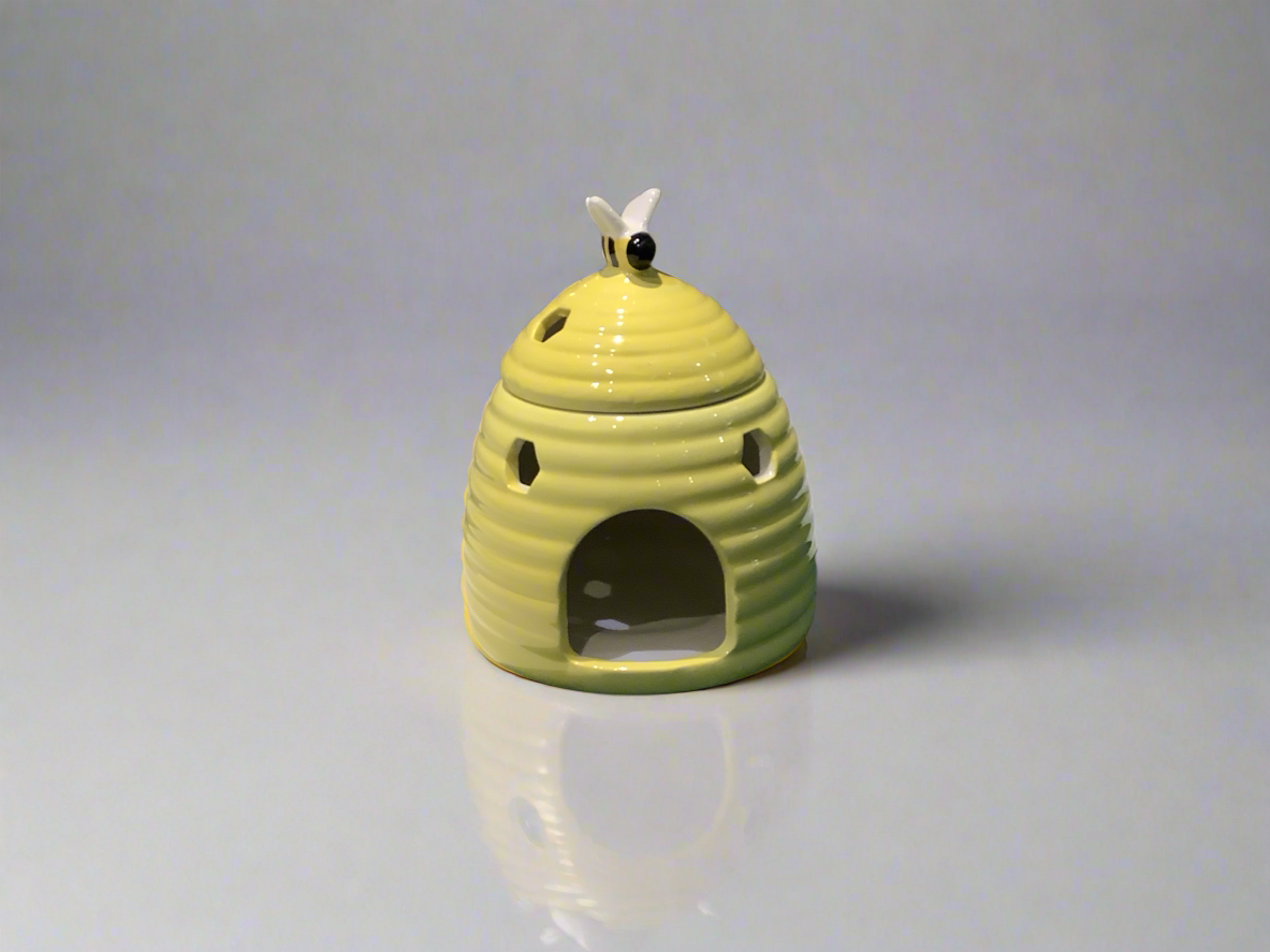 Yellow beehive oil/wax melt burner