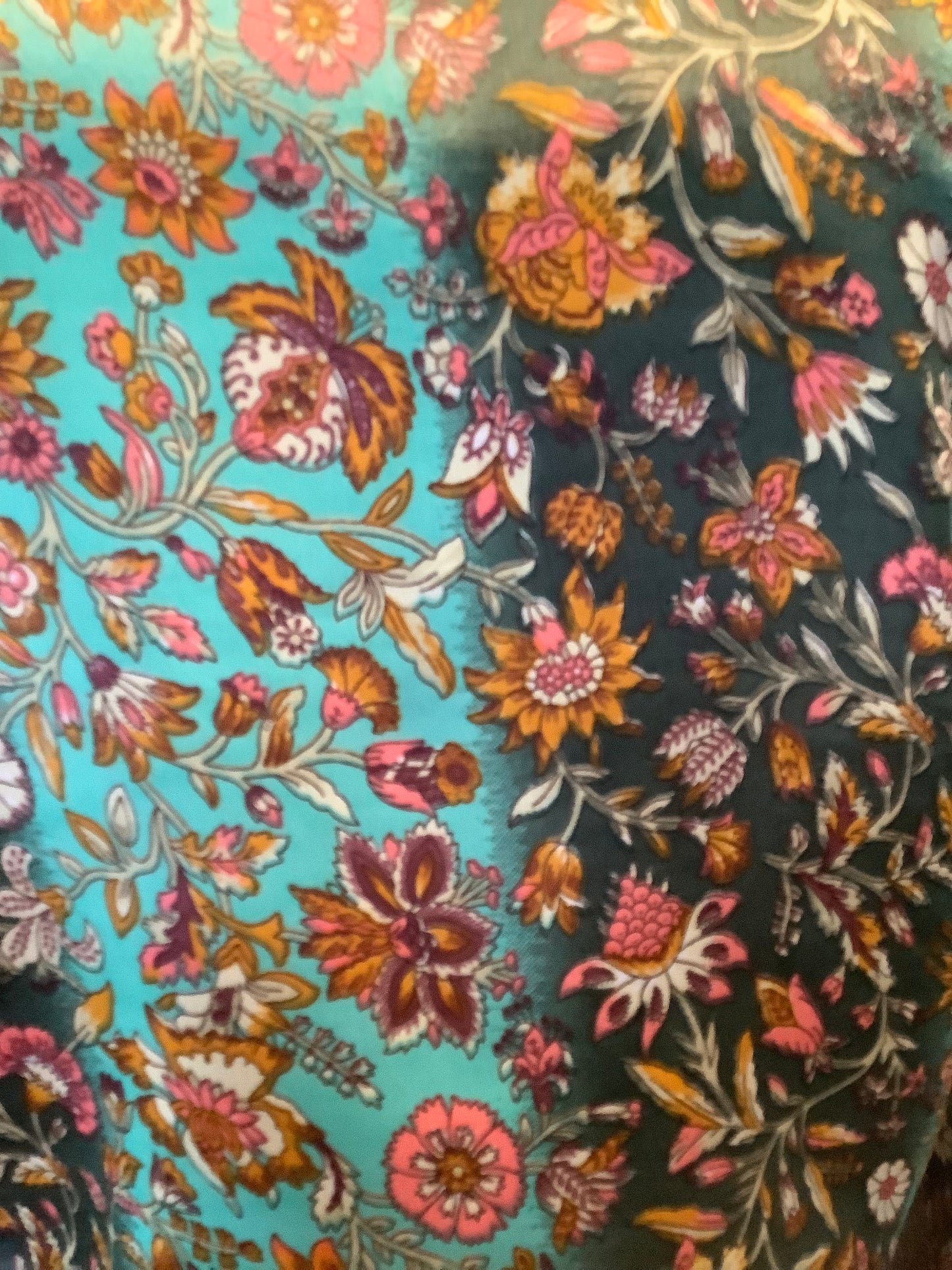 Handmade Recycled Sari bell sleeve fabric wrap top