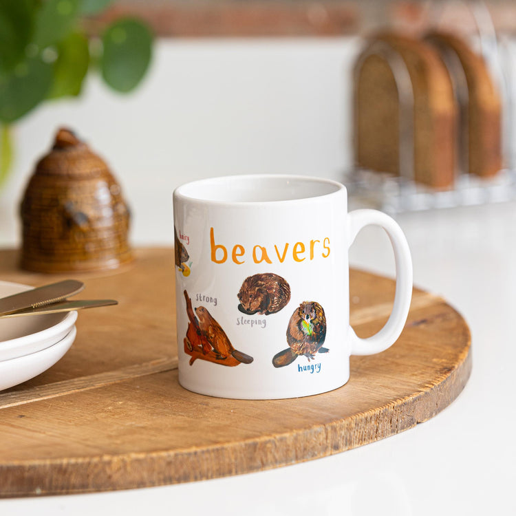 Beavers boxed mug by Sarah Edmonds