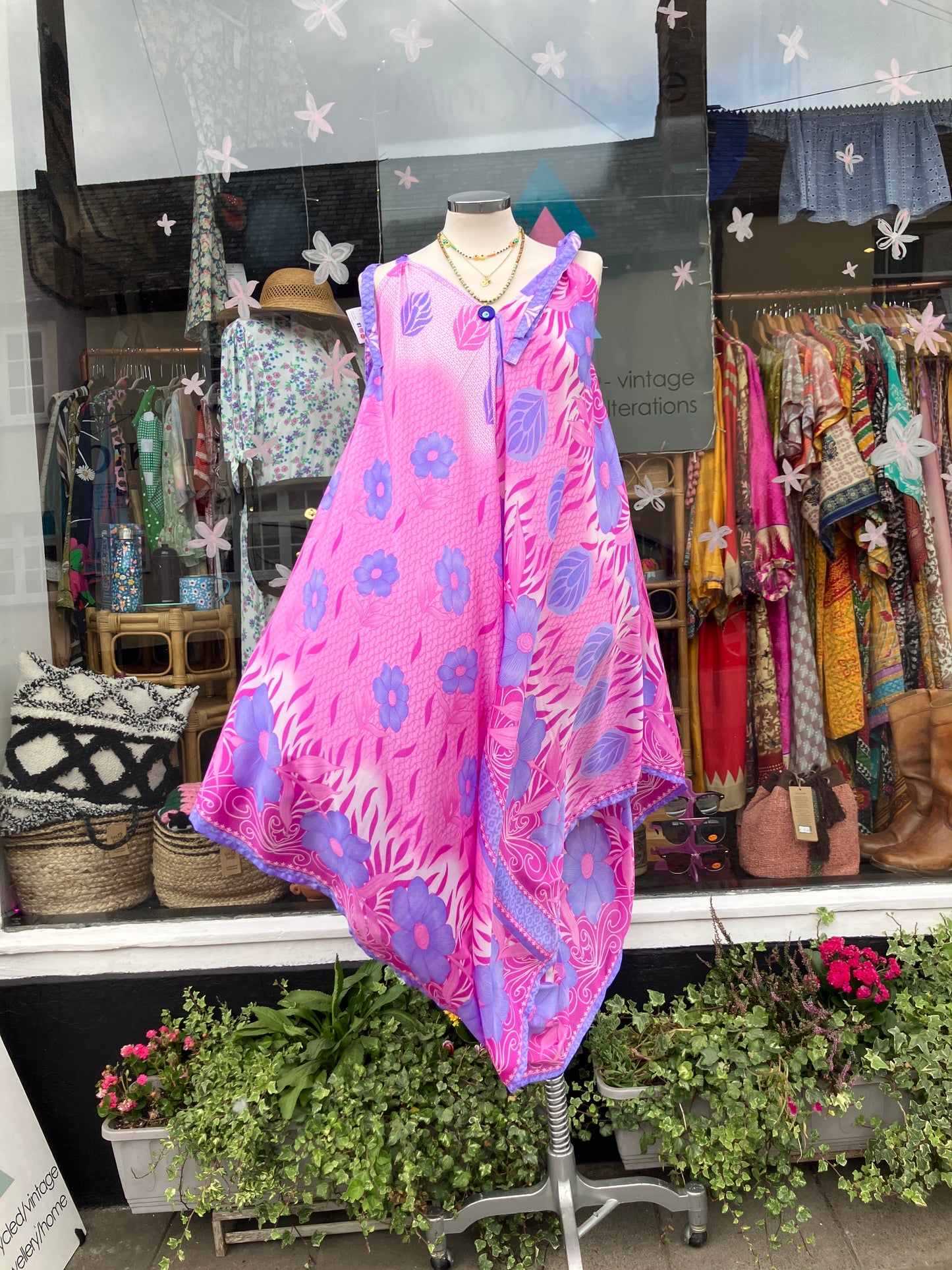 Hand made Indian sari fabric belted jumpsuit/Romper