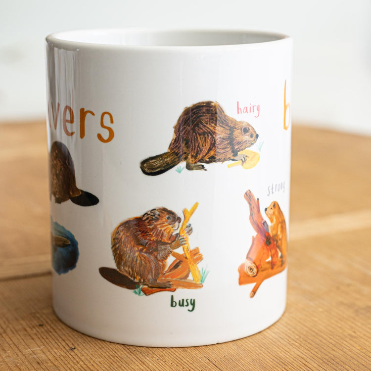 Beavers boxed mug by Sarah Edmonds