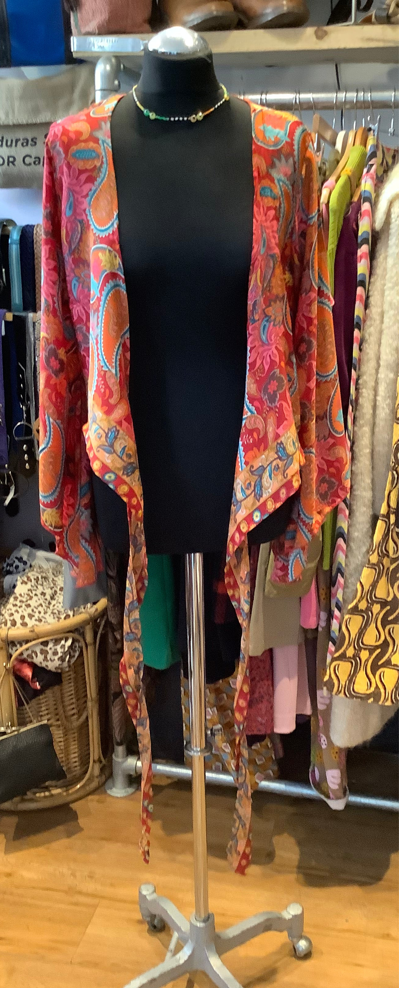Indian Handmade Sari Fabric Wrap Top