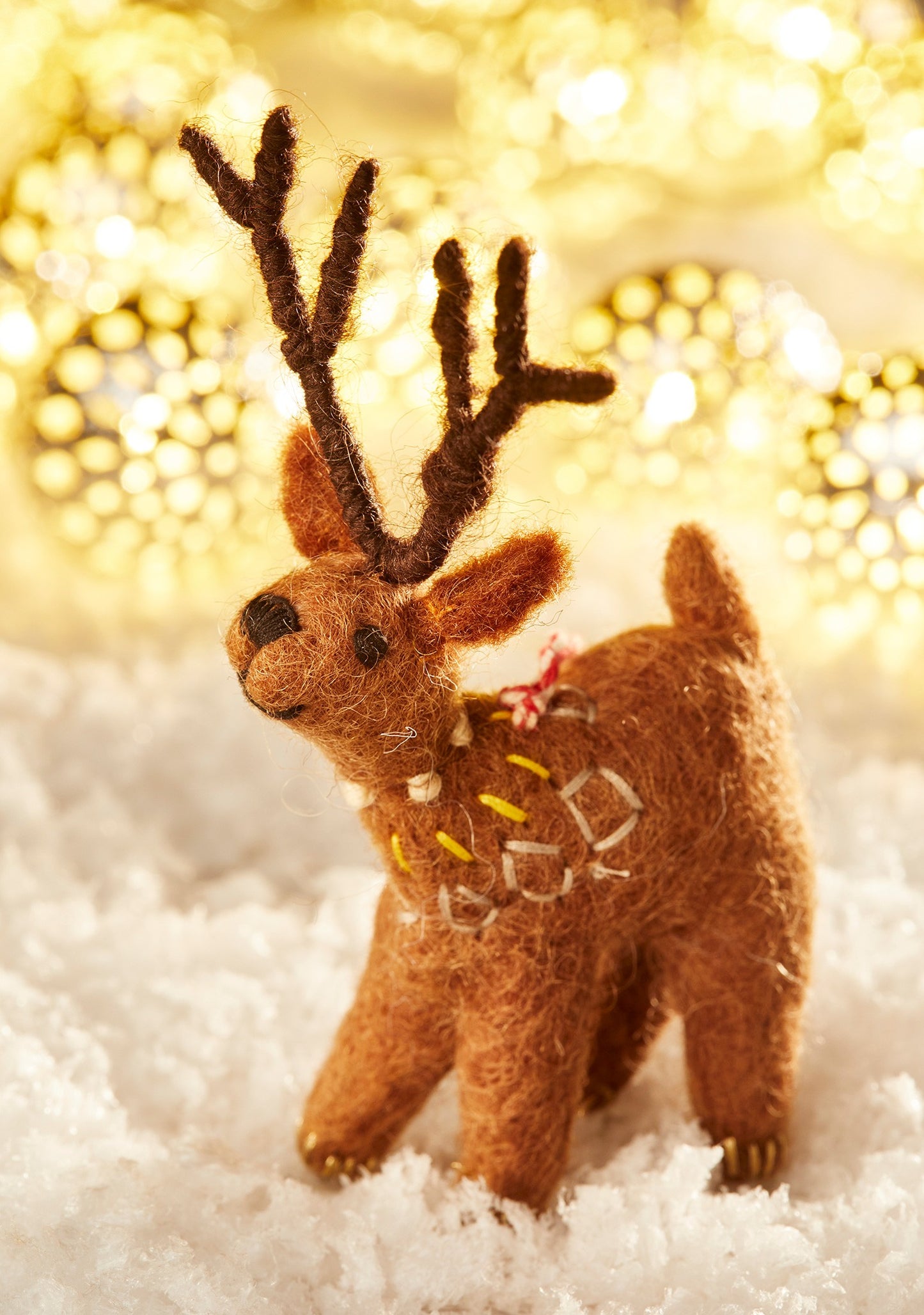 Hand crafted wool felt embroidered Decoration