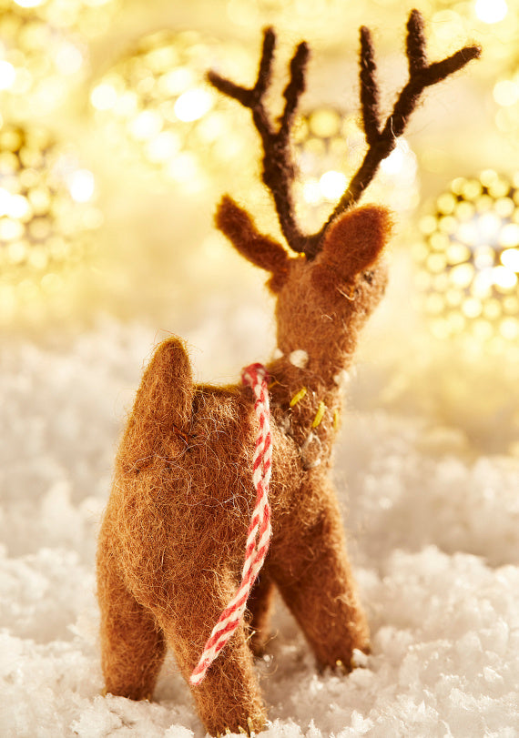 Hand crafted wool felt embroidered Decoration