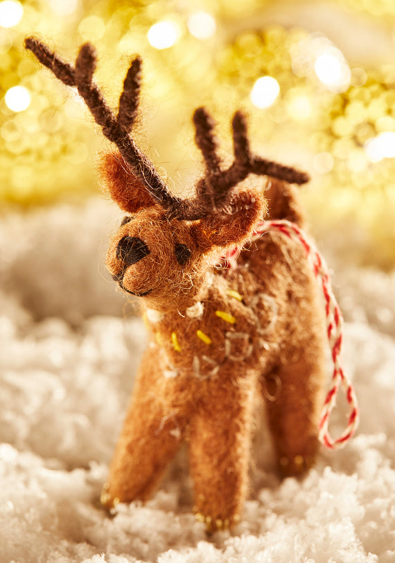 Hand crafted wool felt embroidered Decoration