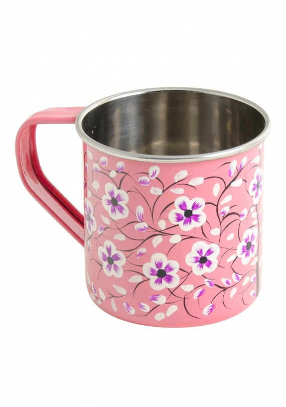 Kashmiri Hand painted fair trade enamel mugs