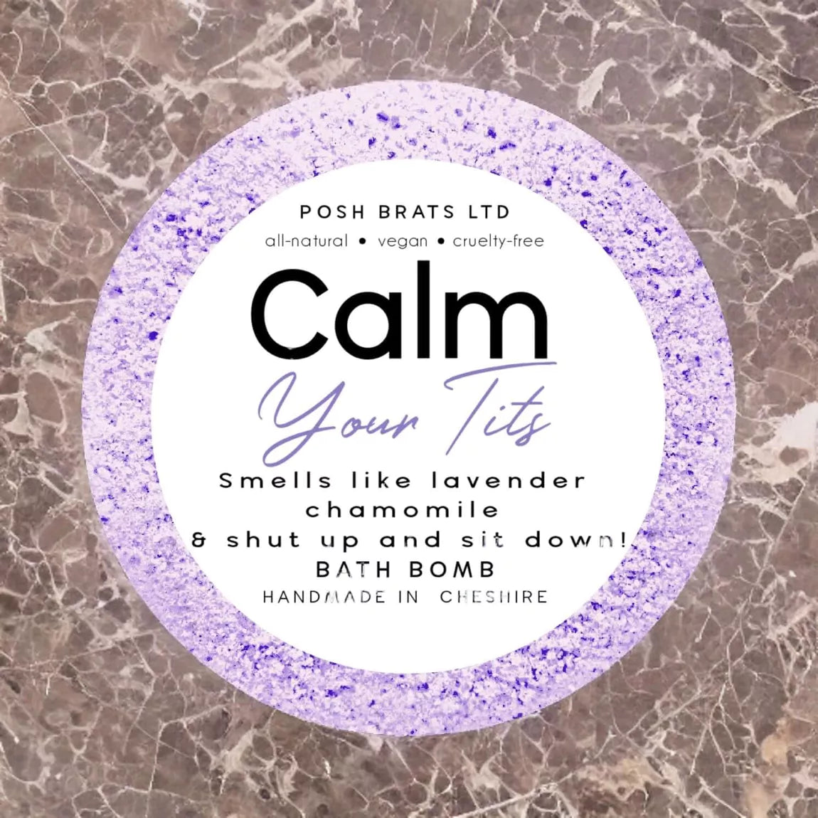 Calm your tits luxury Bath bomb