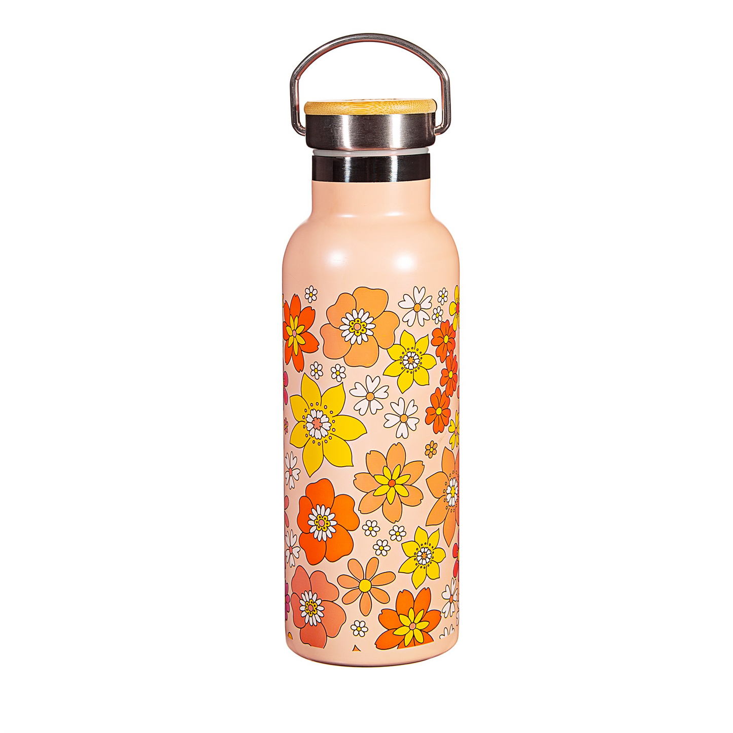 1970’s flower design Sass & Belle stainless steel drinks bottle