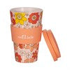 70s Floral Travel Coffee Cup
