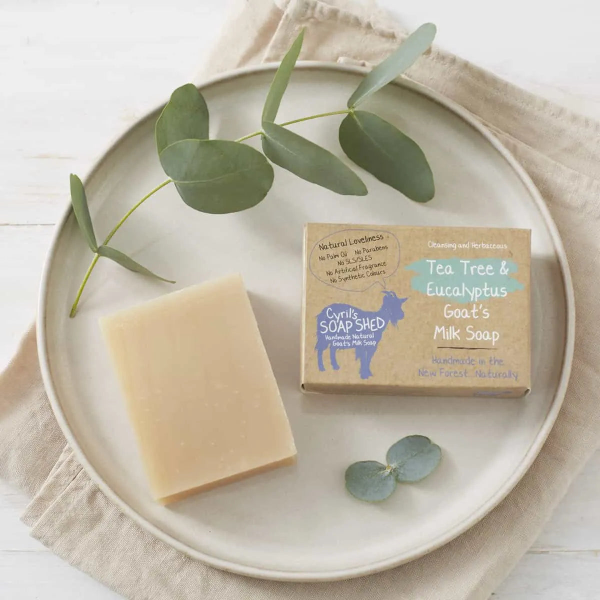 Tee trea and eucalyptus goats milk soap
