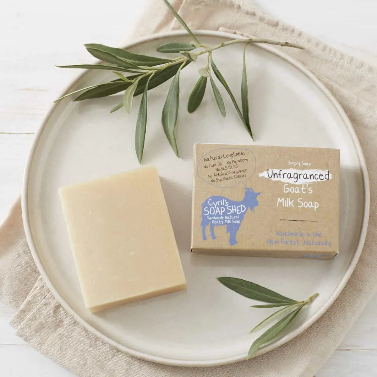 Unfragranced goats milk soap