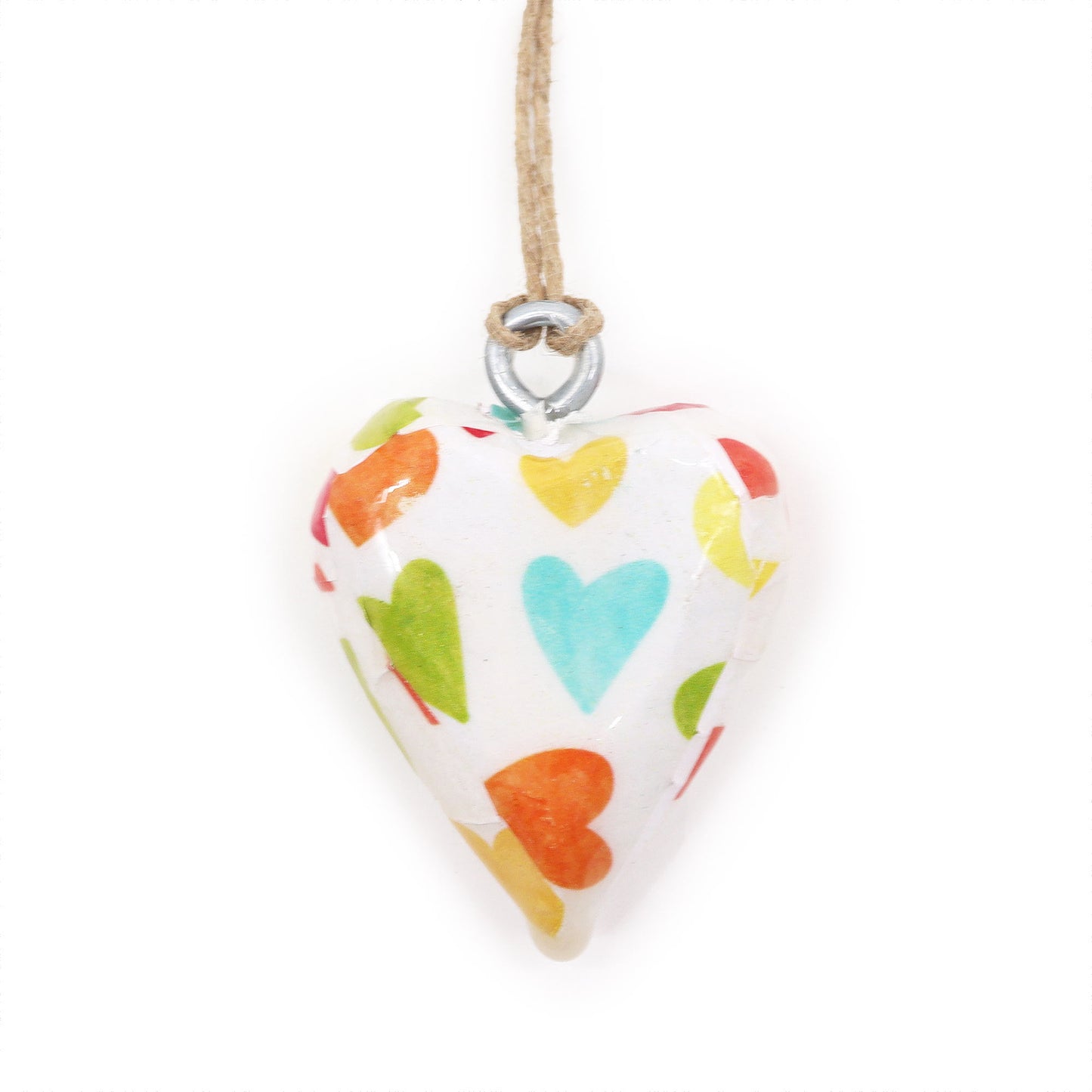 Ancient wisdom wooden heart decor