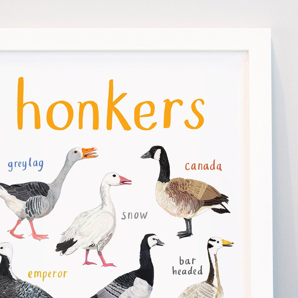 Sarah Edmonds Pun Of It A4 Honkers Print