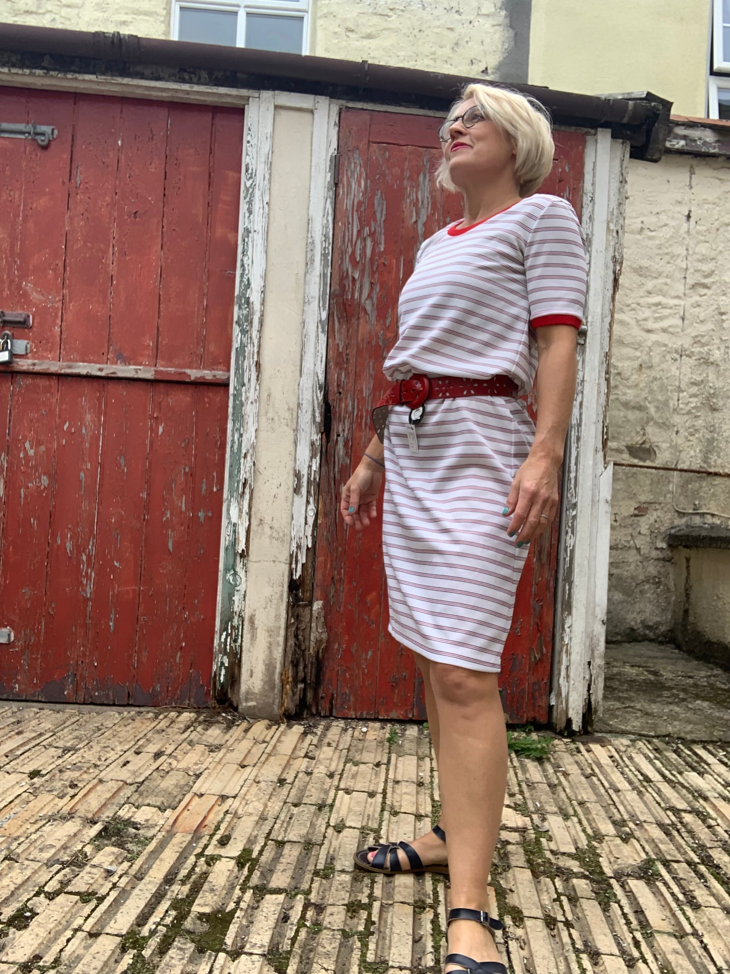 Vintage 1970’s striped jersey dress