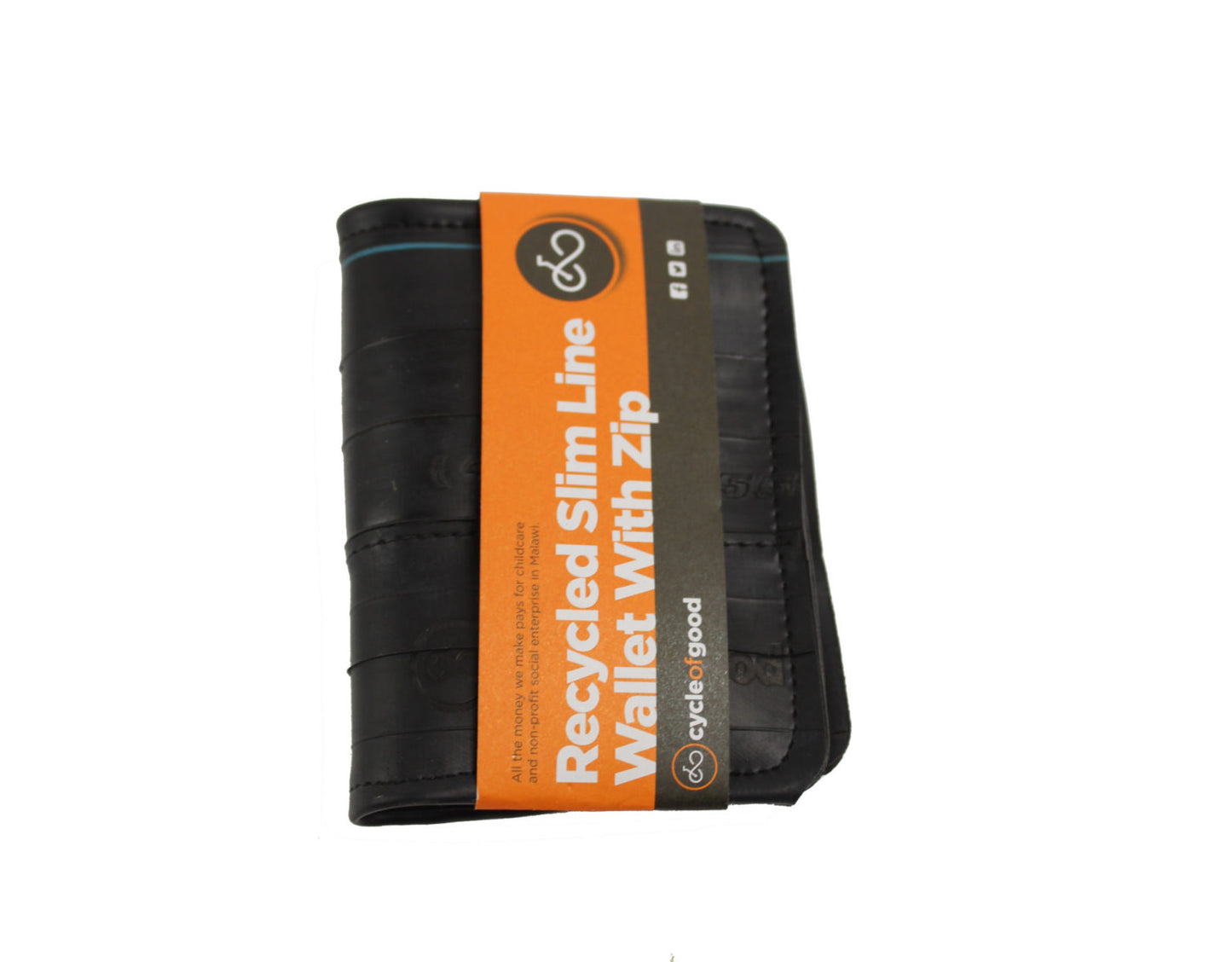 Cycle of Good Slim Line Wallet with Zip