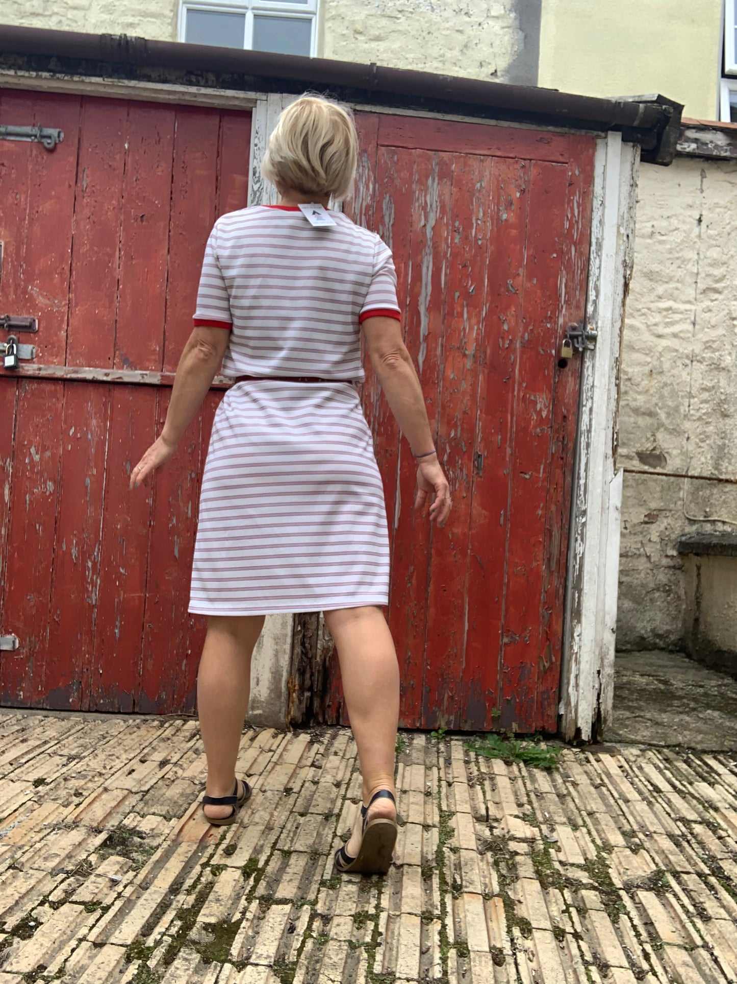 Vintage 1970’s striped jersey dress