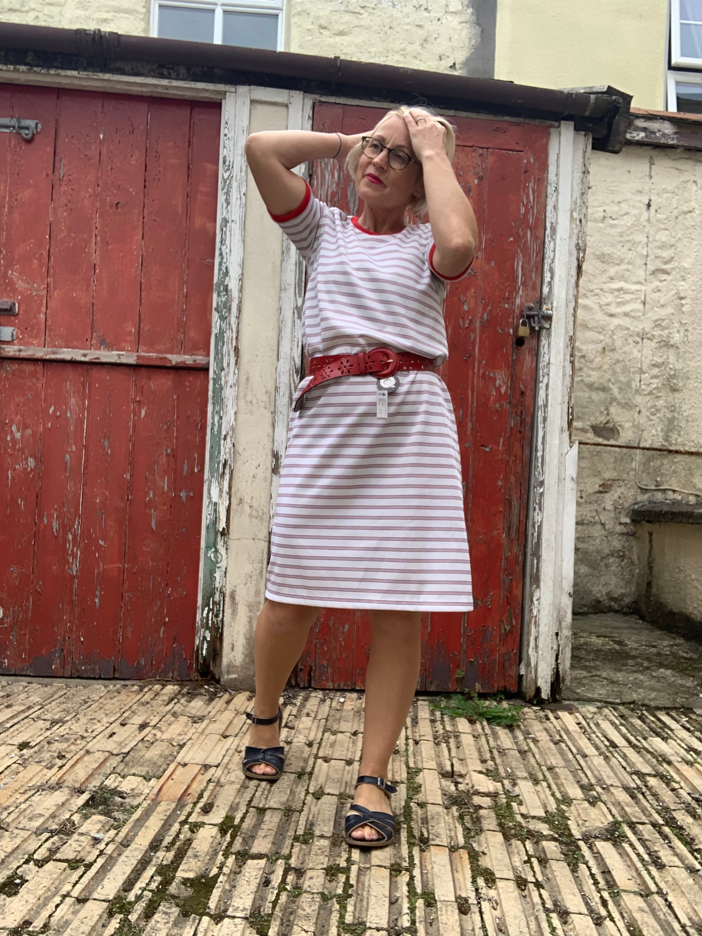 Vintage 1970’s striped jersey dress