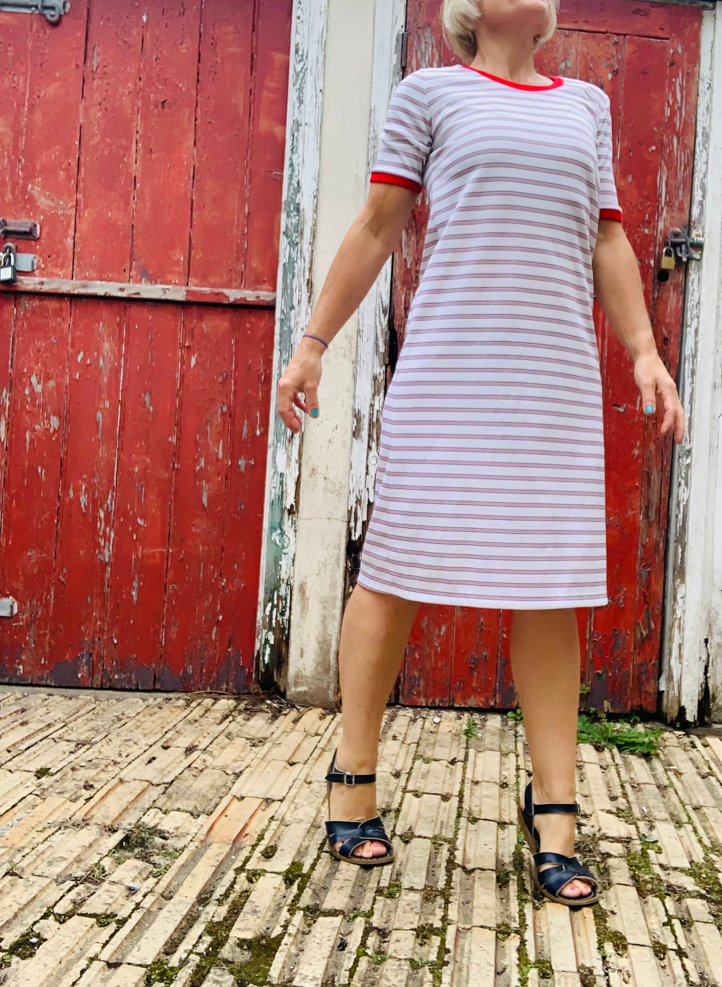Vintage 1970’s striped jersey dress