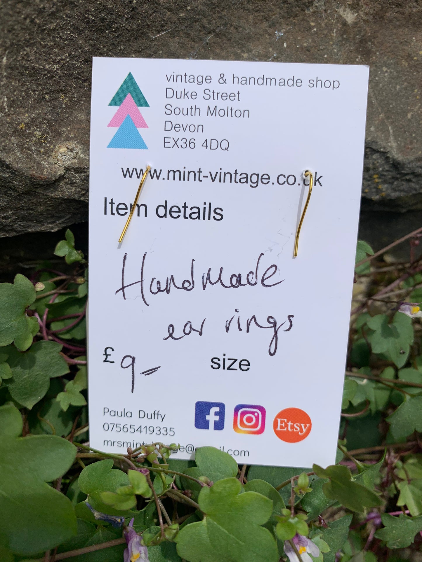 Handmade cactus resin pendant statement earrings
