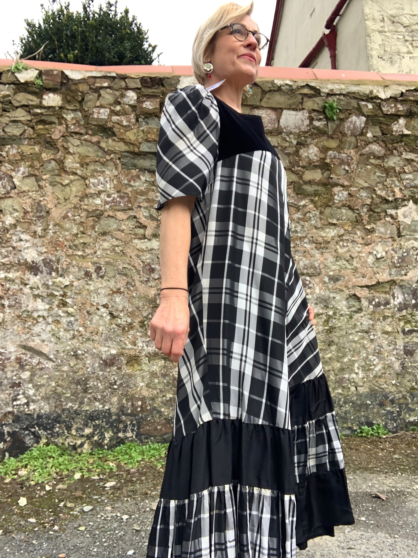 1970’s vintage tiered prairie style maxi dress
