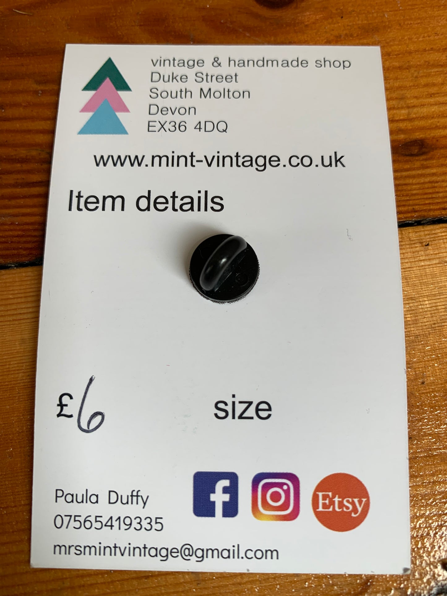 Rainbow “storms don’t last forever” pin badge