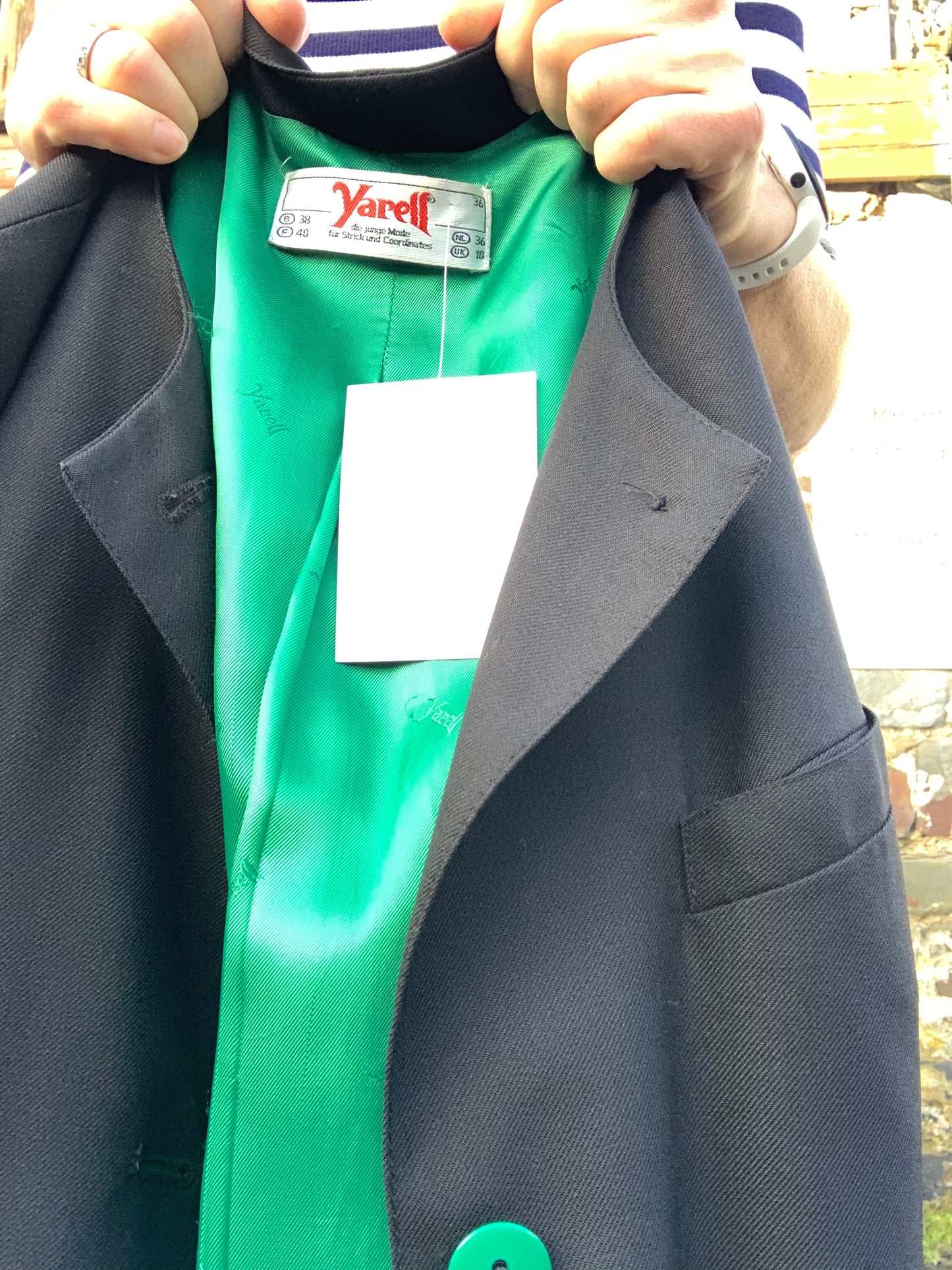 Vintage 1980’s longline boyfriend jacket by Yarell