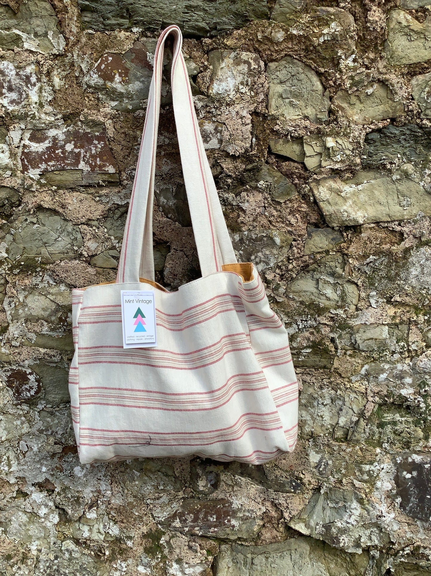 Large tote bag Handmade from vintage textiles