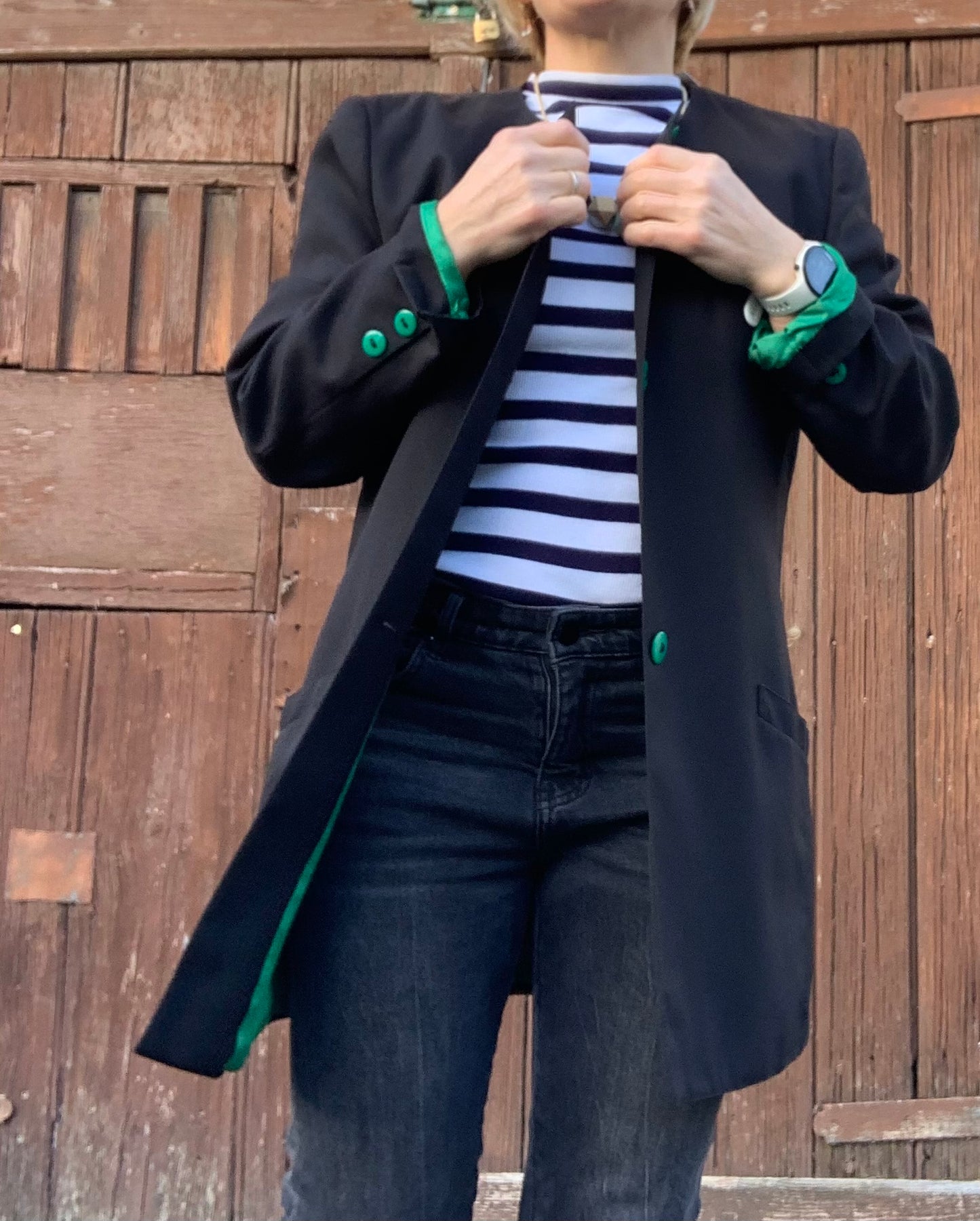 Vintage 1980’s longline boyfriend jacket by Yarell