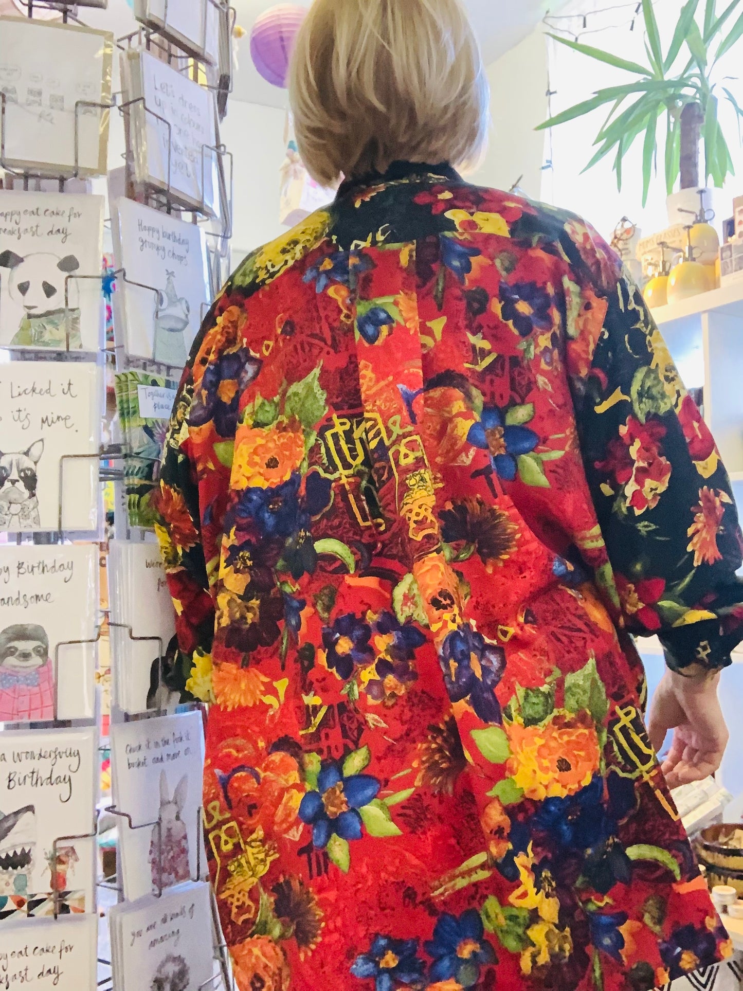 1980’s Vintage colourful oversized blouse/shirt