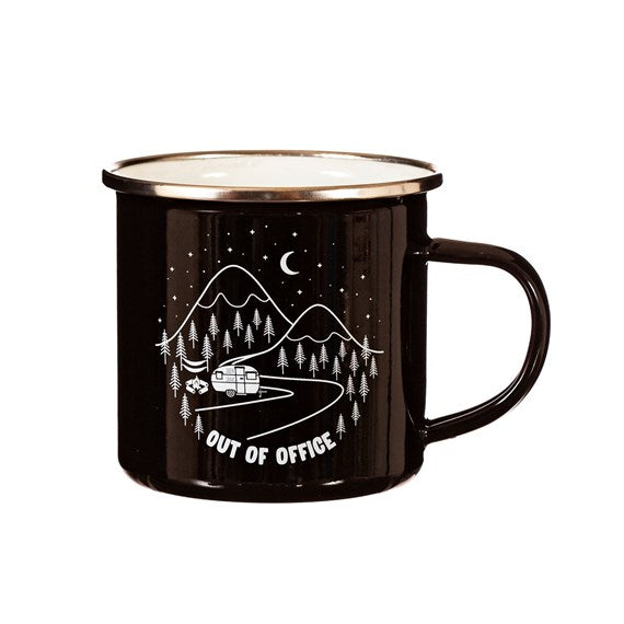 Sass & Belle enamel out of office mug