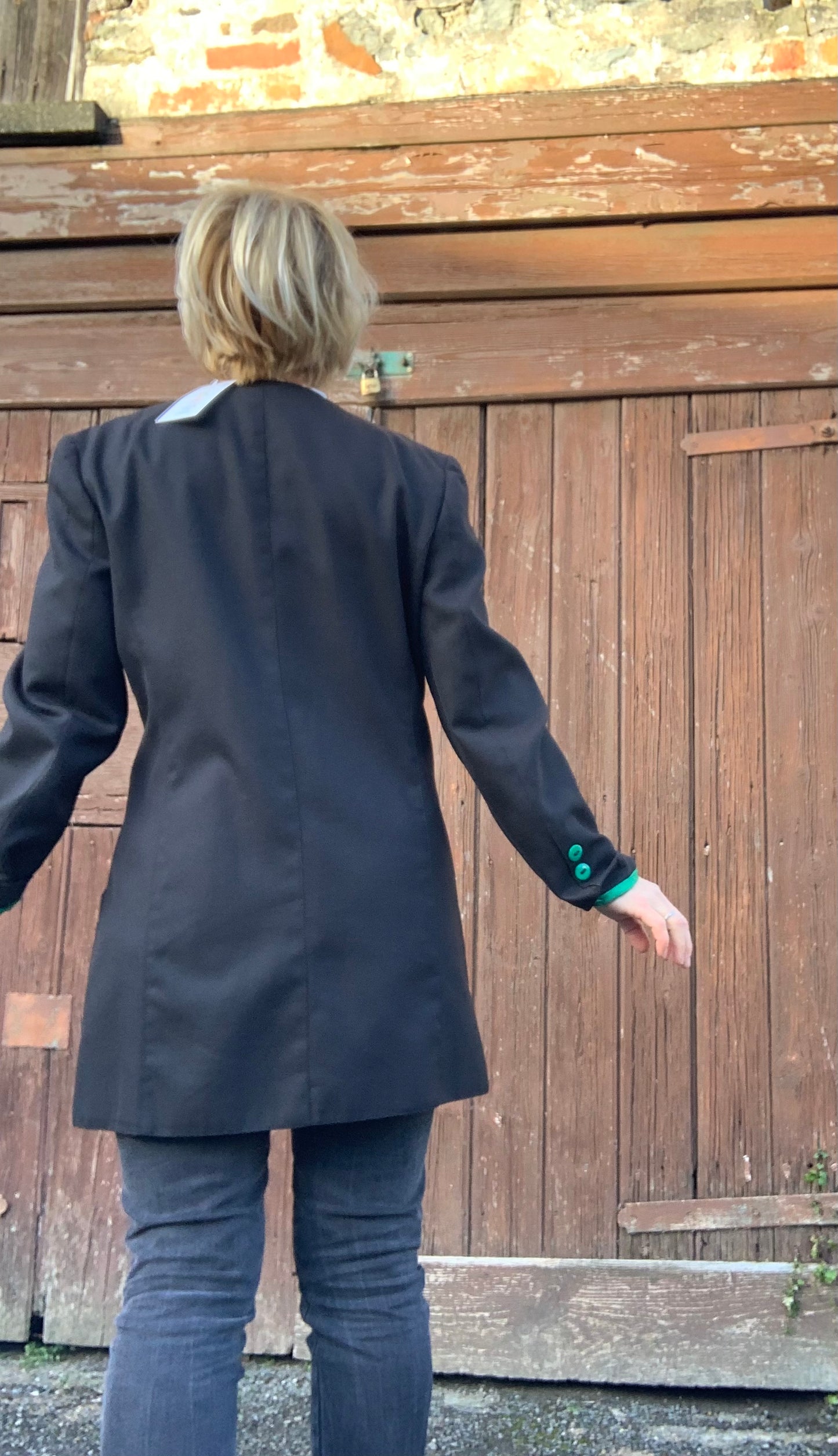 Vintage 1980’s longline boyfriend jacket by Yarell