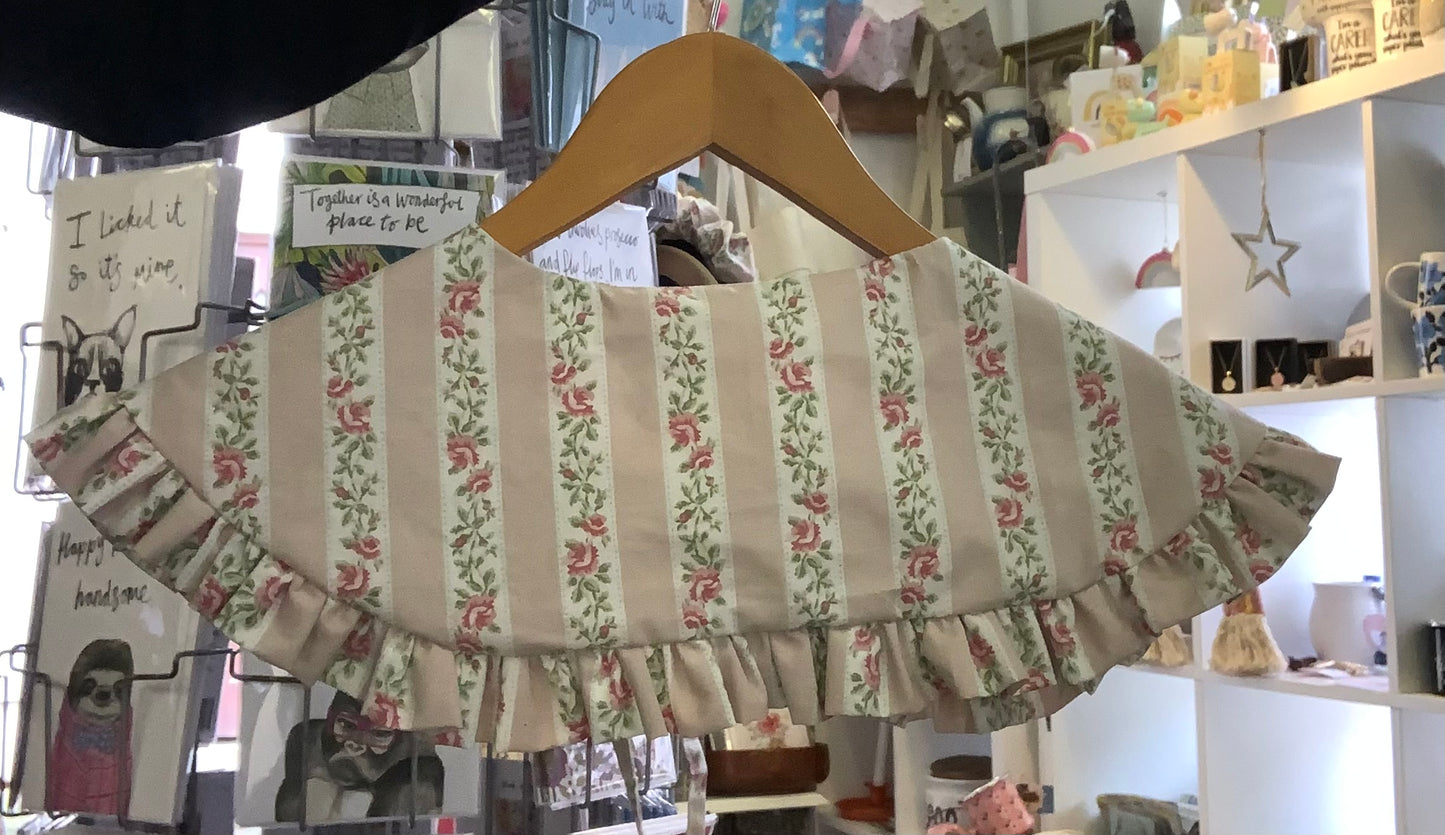 Handmade statement collar using vintage textiles