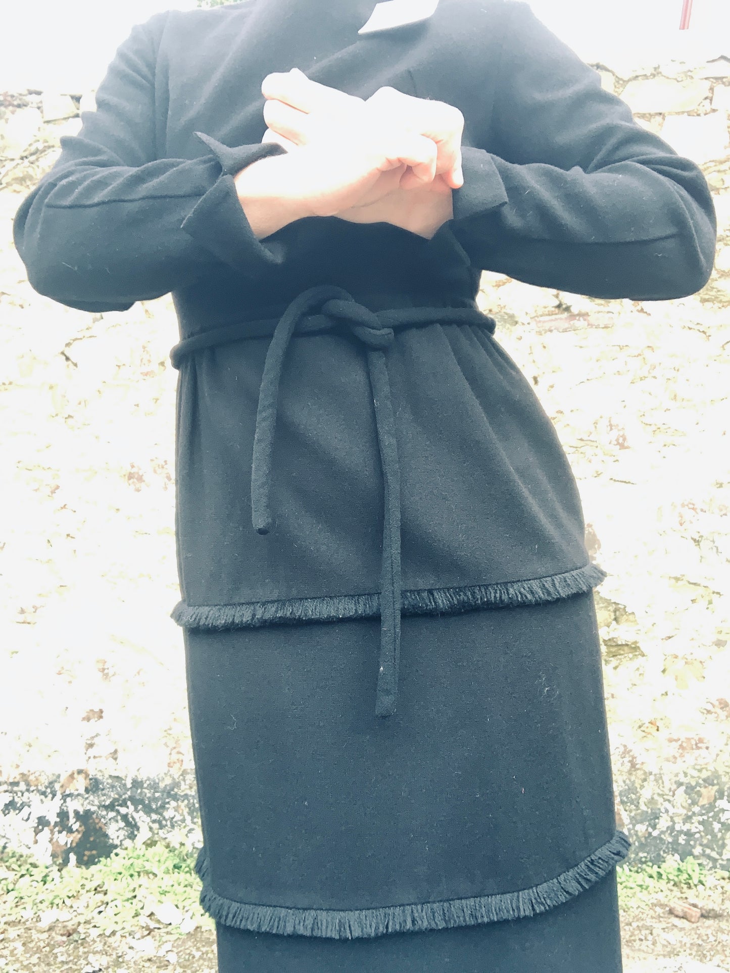 1950’s vintage wool dress by Kitty Copeland ~ sz 8-10