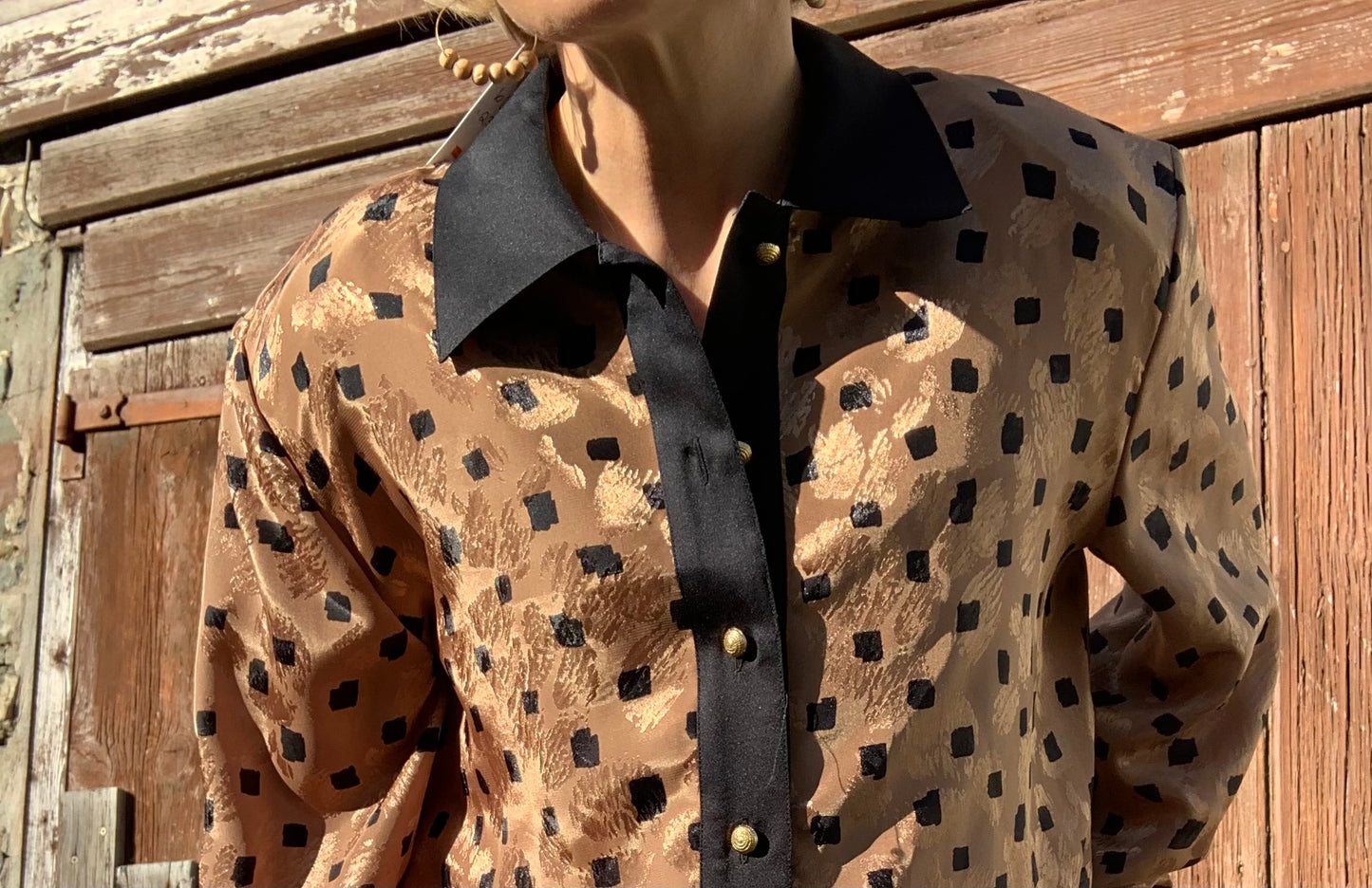 Vintage 1980’s designer silky tunic blouse