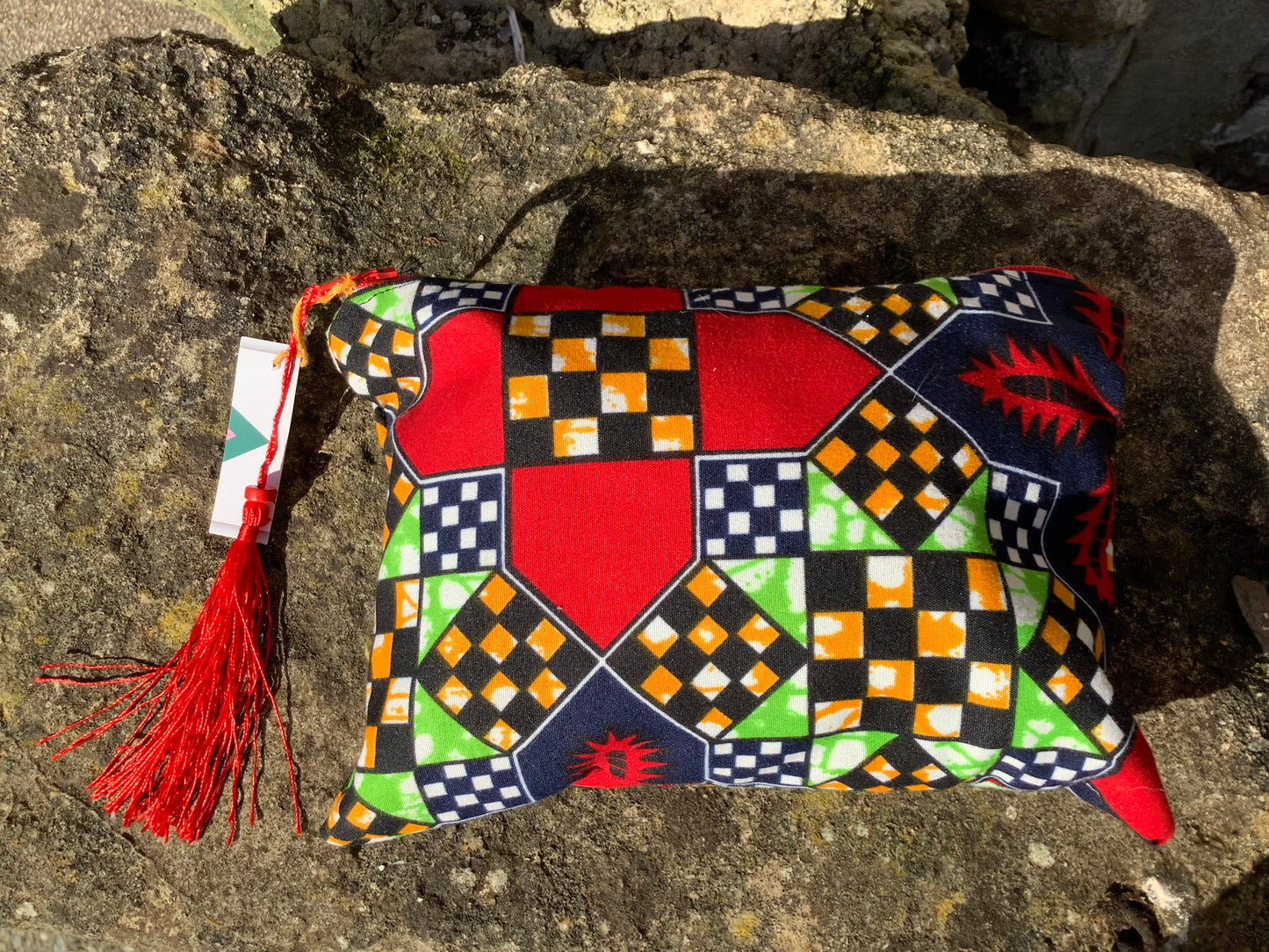 Handmade fabric multipurpose zipper pouch