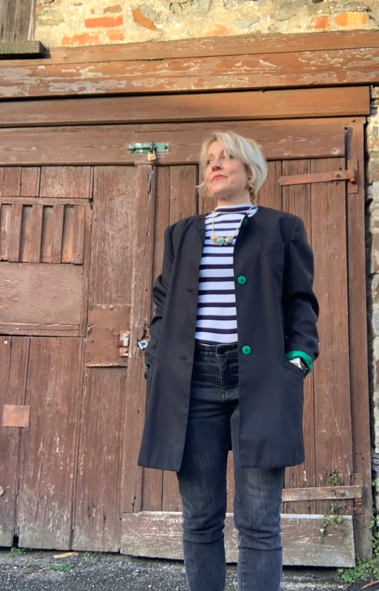 Vintage 1980’s longline boyfriend jacket by Yarell