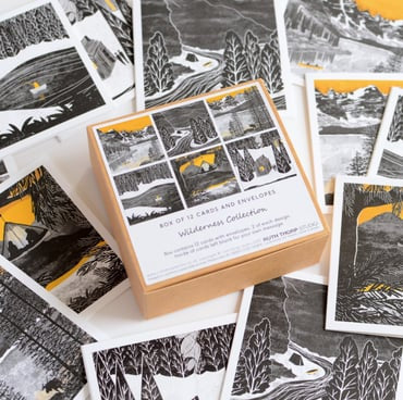 Wilderness boxed collection of 12 art cards