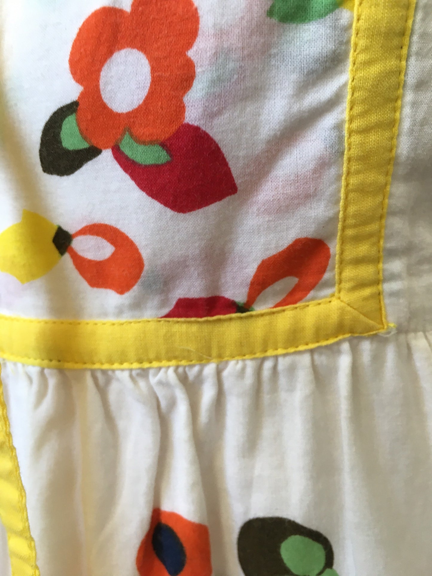 1980βs Brightly coloured floral cotton summer dress