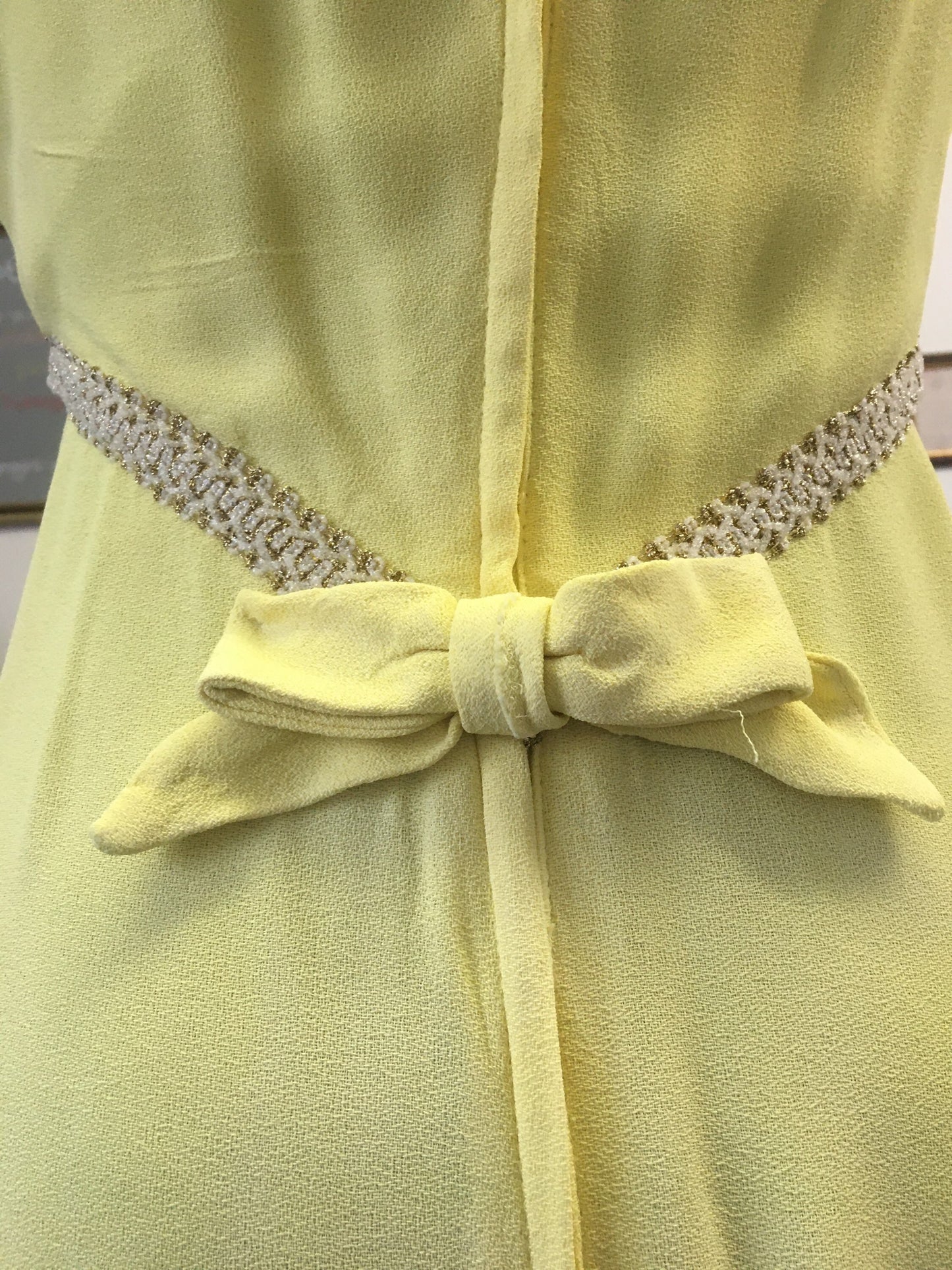 Vintage 1960โs yellow California maxi dress