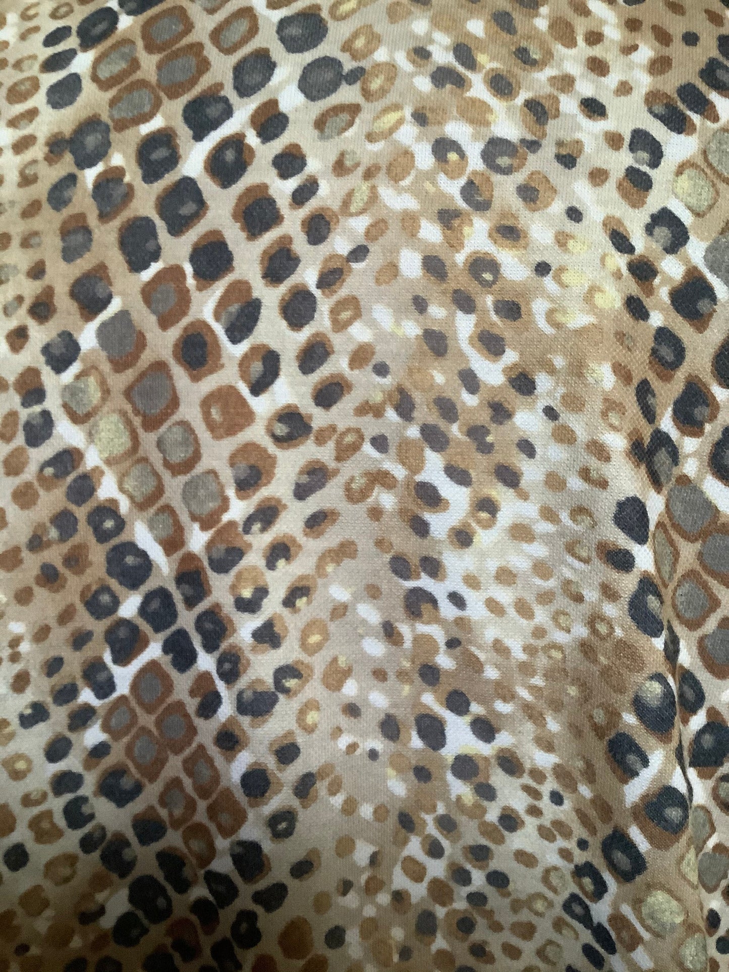 1980βs Animal print jersey oversized blouse